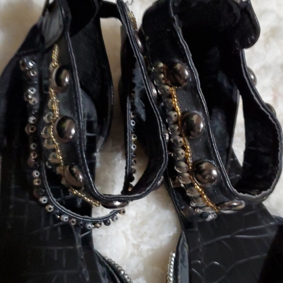 Bamboo beaded sandals size 10 - Picture 4 of 5